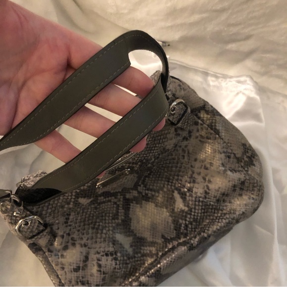 COACH Python Embossed Leather Exotic Hobo Bag F19678 - Picture 9 of 16